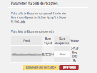 Module de d&eacute;p&ocirc;t des fichiers dropCloud